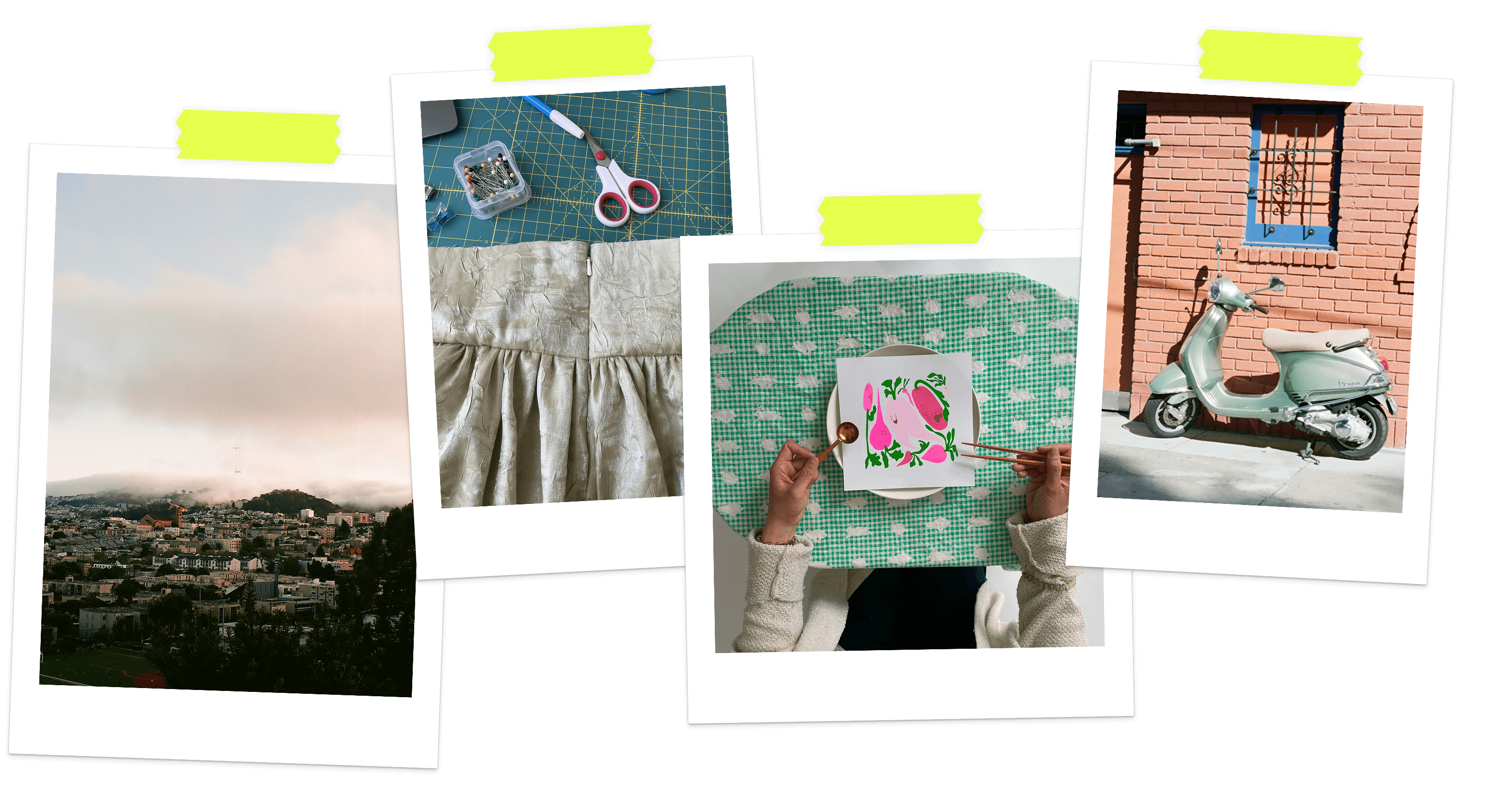 collage of interests